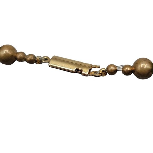 Art Statement Necklace Retro Beaded Multi Media Beads & Shaped Gemstone 25" - Picture 7 of 14